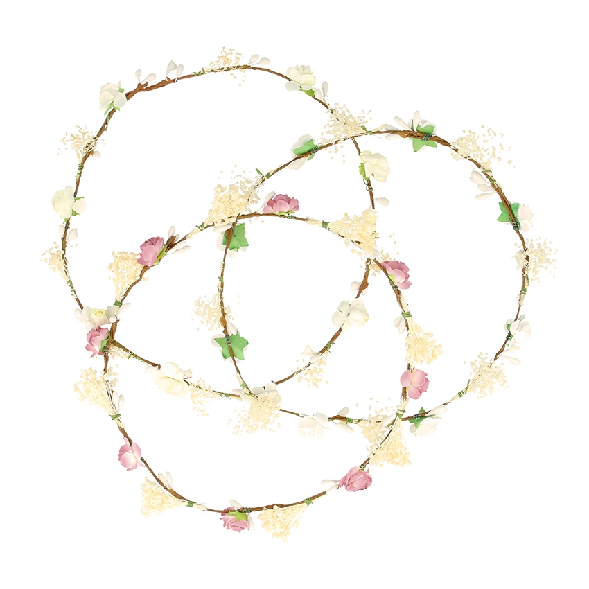 Coroa de flores e gypsophila | Pisamonas