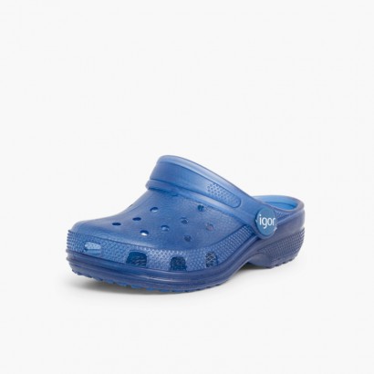 Sandálias de Borracha para Crianças Azul-marinho