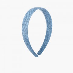 Bandolete Larga Tecido de Saco Azul França