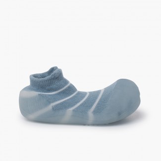Sapatos bebé biqueira redonda Attipas summer Azul Riscas