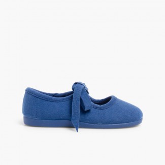 Sapatos tipo Camurça Norteñas com Laço Azulão