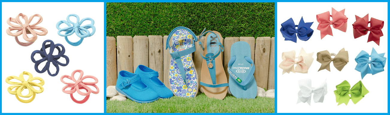 Sandalias e Lacos para o Cabelo Menina Pisamonas Sandalias e Lacos para o Cabelo Menina Pisamonas